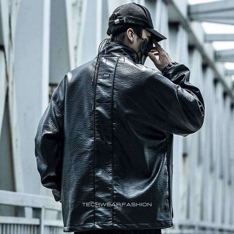 Techwear Leather Jacket