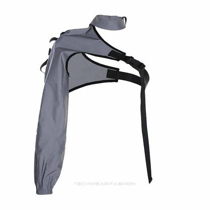 Techwear one shoulder top women