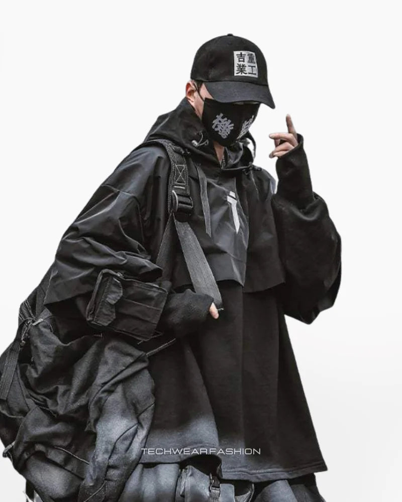 Techwear Oversized Hoodie Japanese