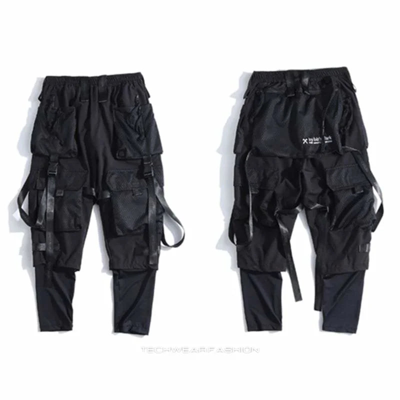 Techwear Pants with Straps