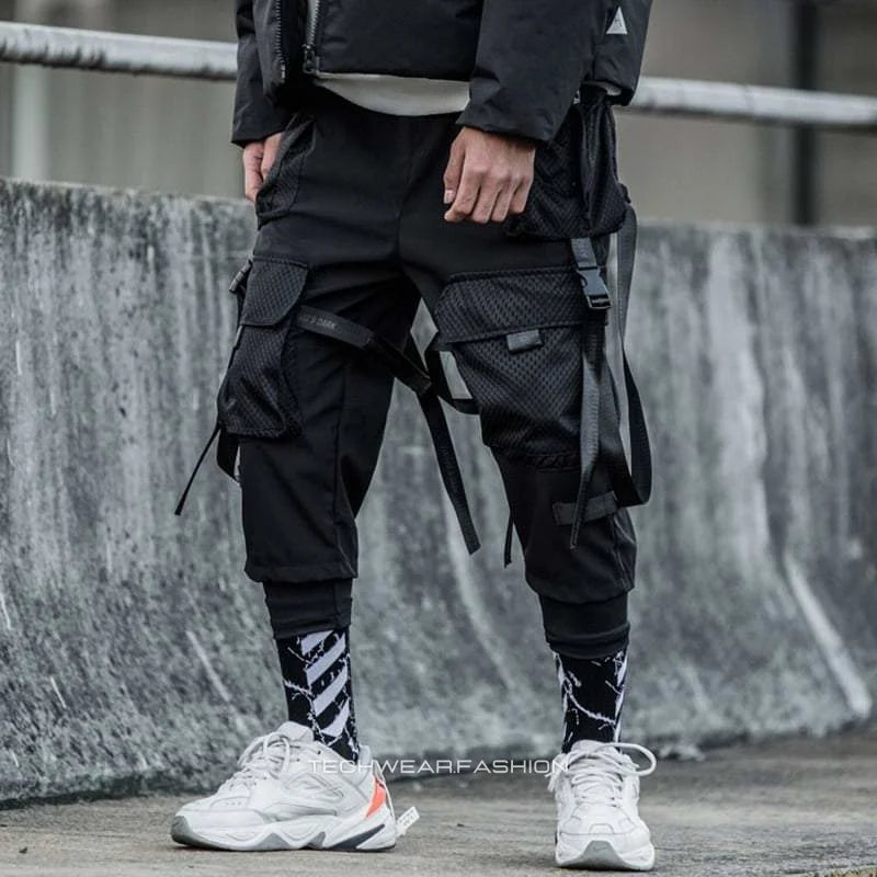 Techwear Pants with Straps