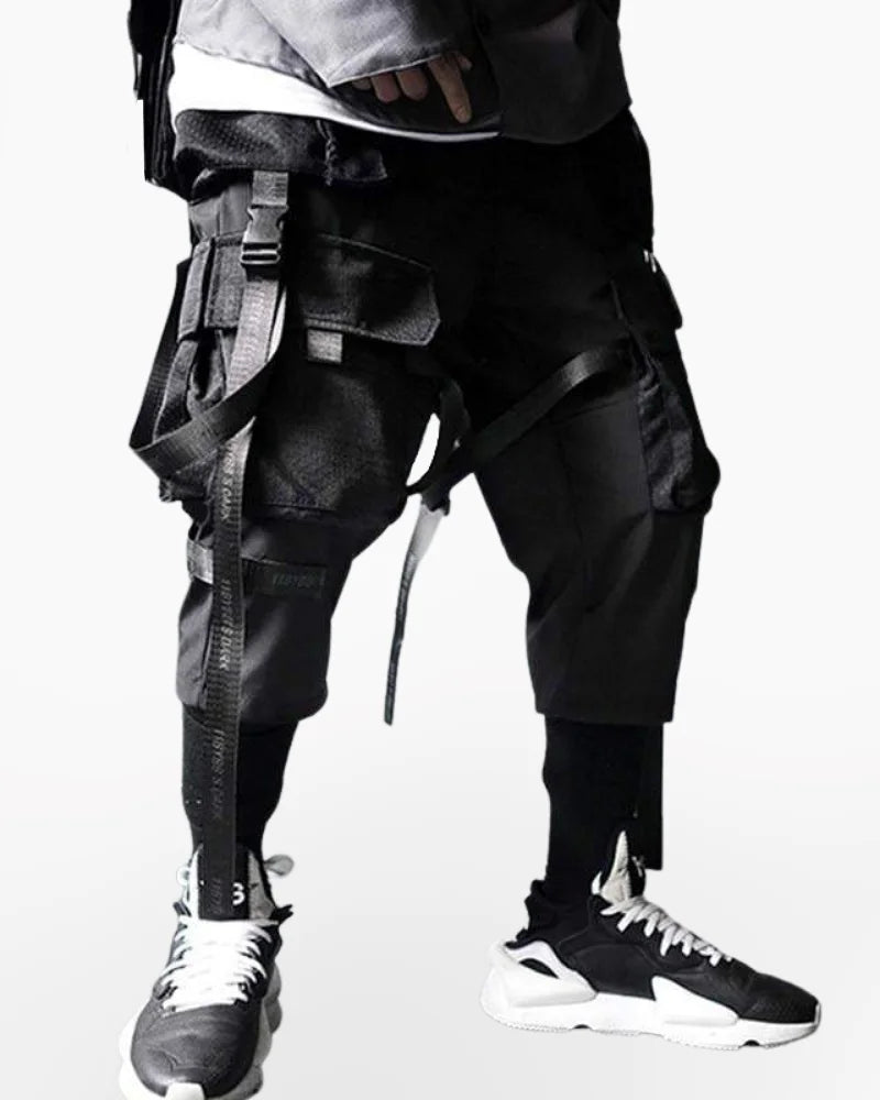 Techwear Pants with Straps