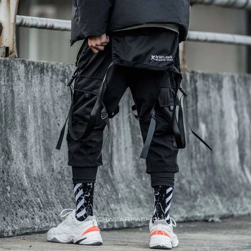 Techwear Pants with Straps