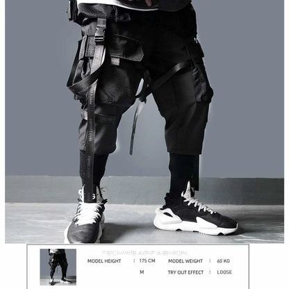 Techwear Pants with Straps