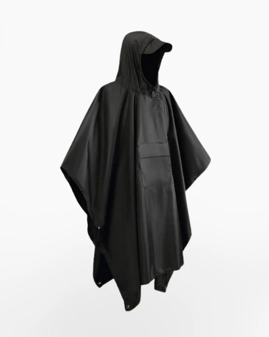 Techwear rain poncho