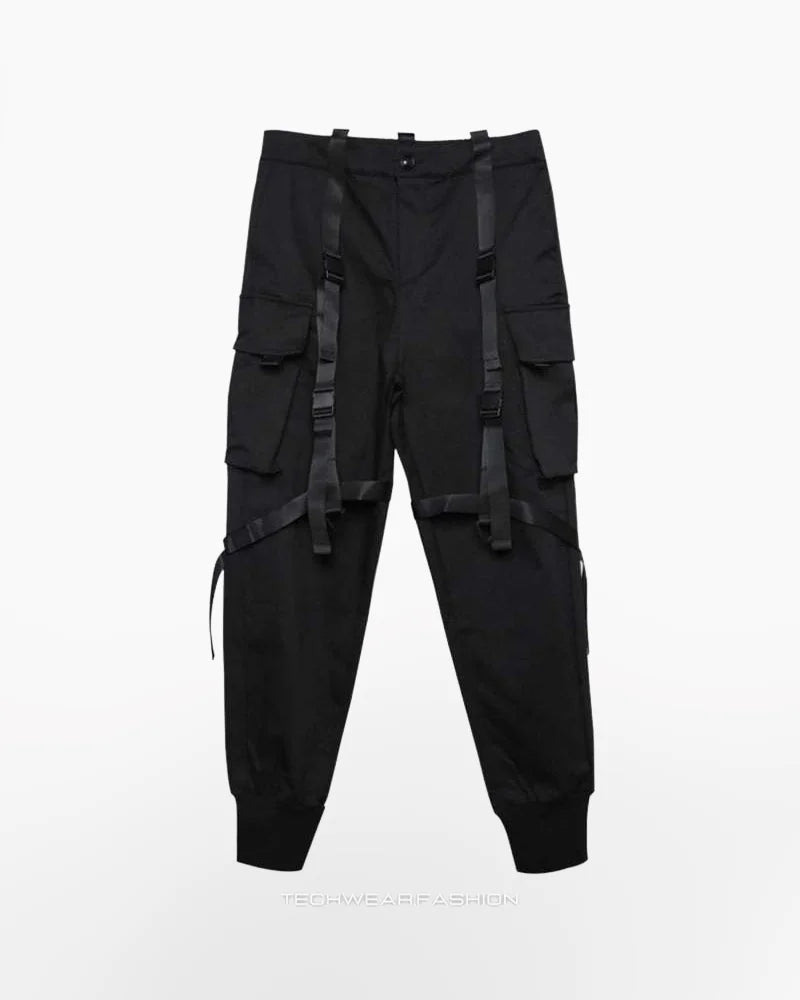 Techwear Ribbon cargo pants