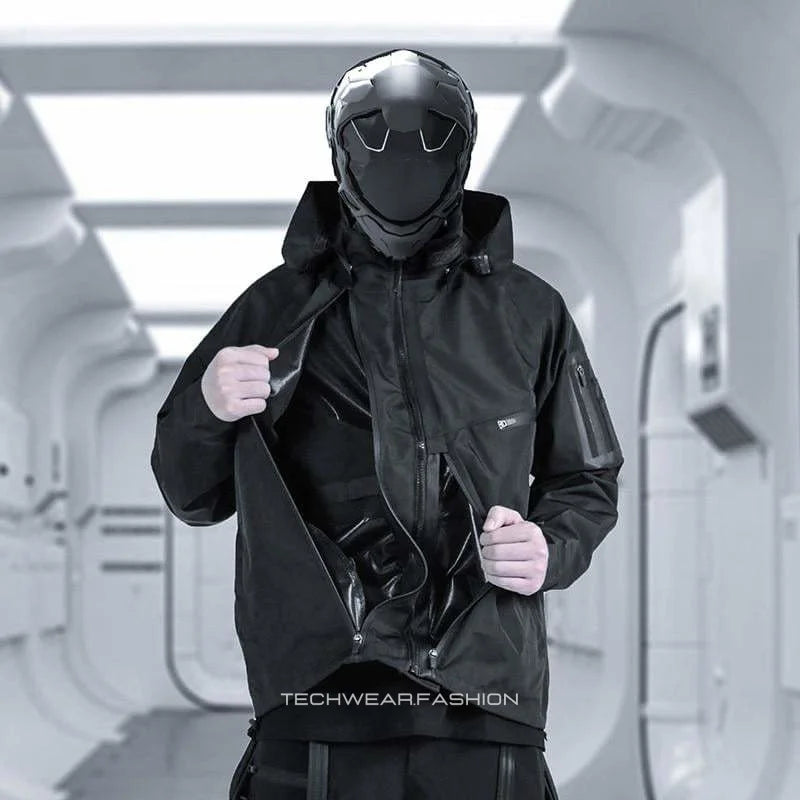 Techwear Tactical Jacket with Hood