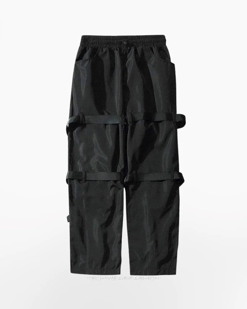 Techwear wide leg cargo pants