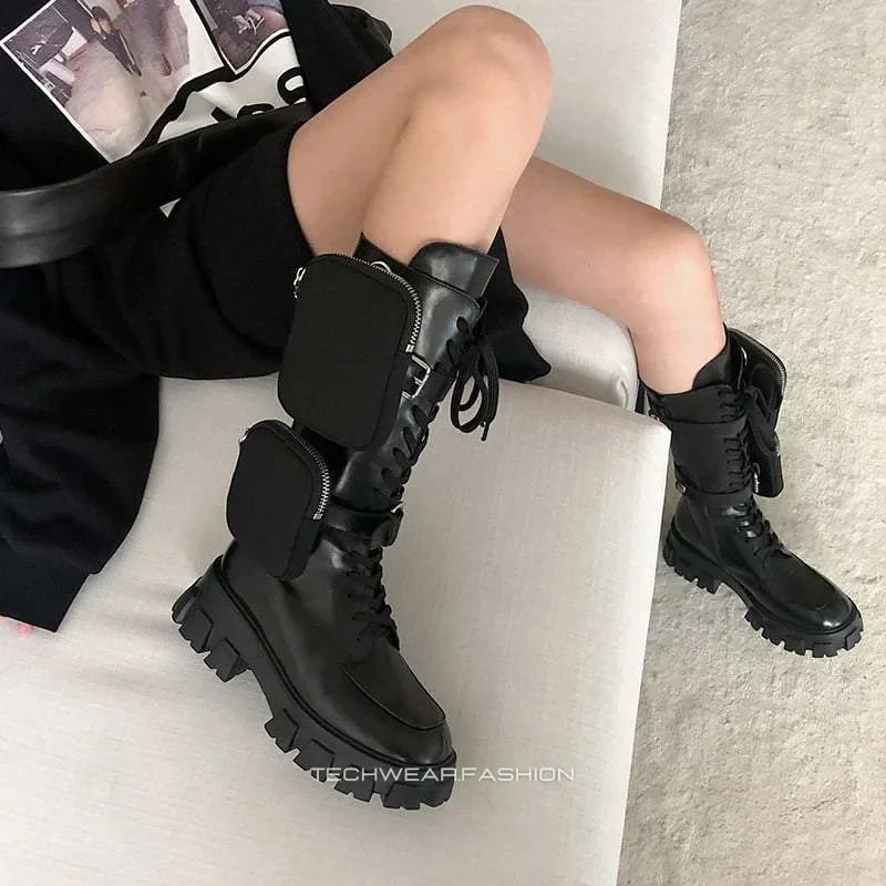 Techwear Women’s Black Tactical Boots