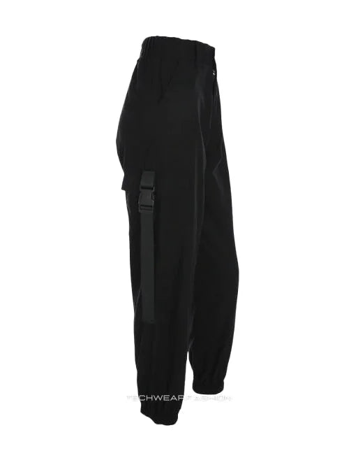 Techwear women’s black tactical pants