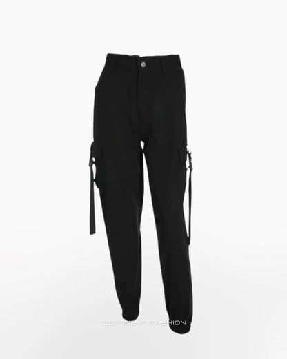 Techwear women’s black tactical pants