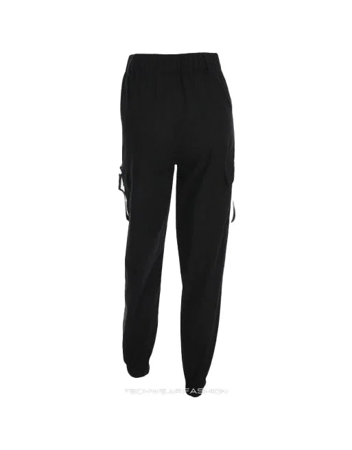 Techwear women’s black tactical pants