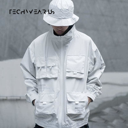 White Techwear Jacket