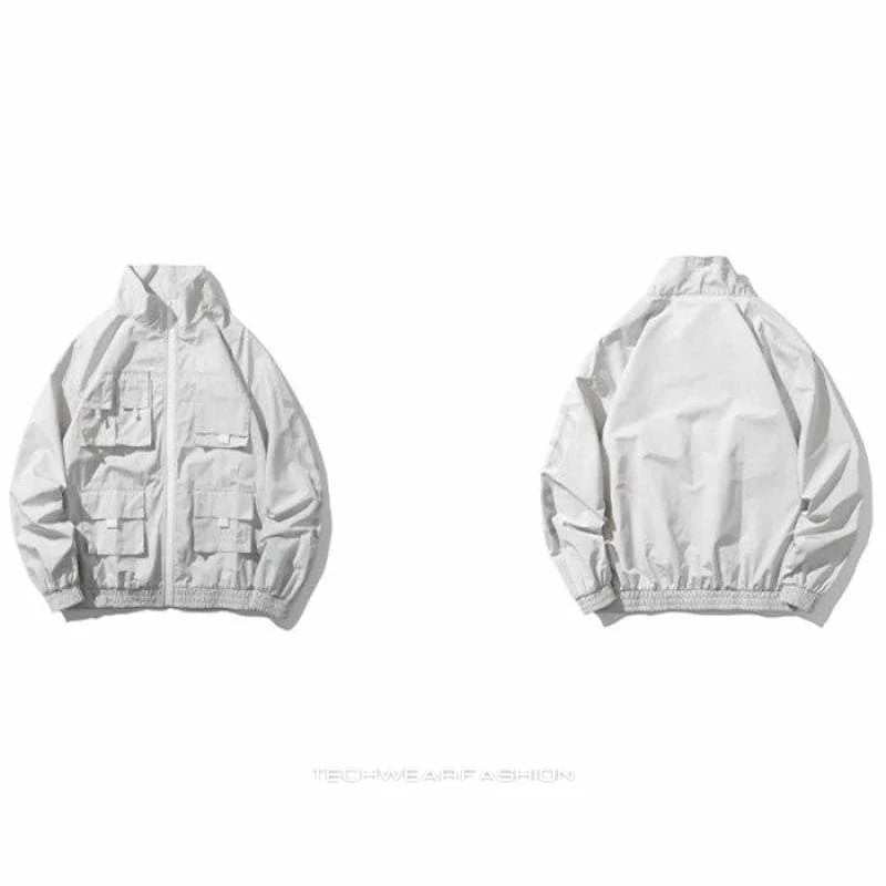 White Techwear Jacket