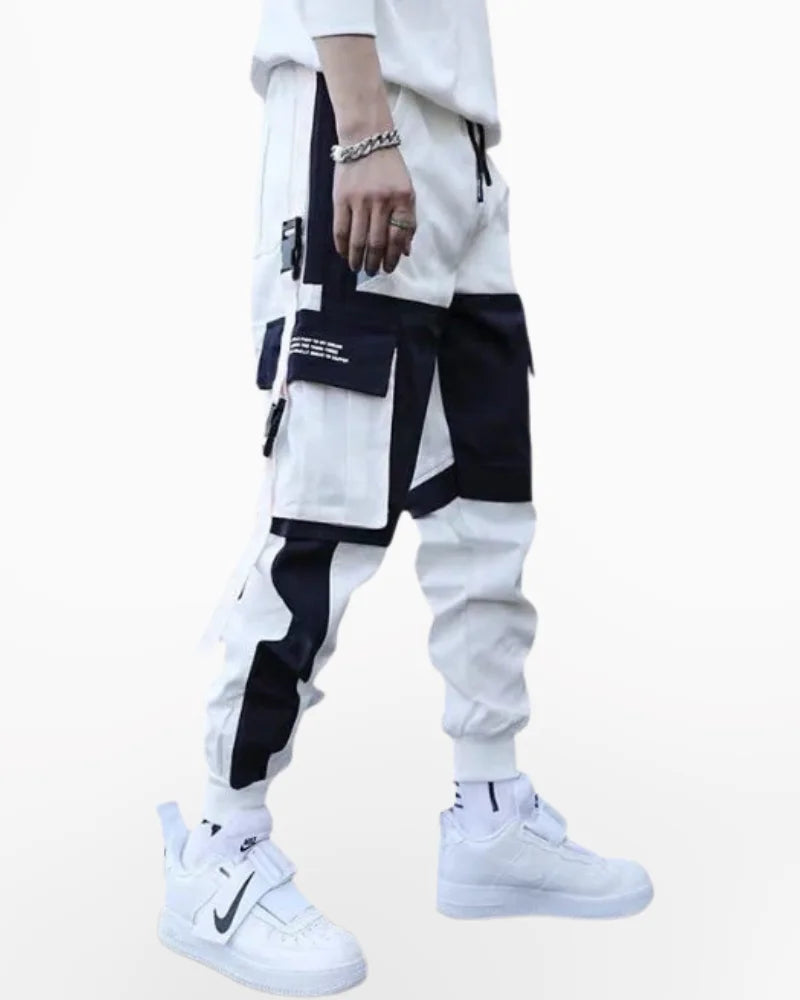 White Techwear Pants