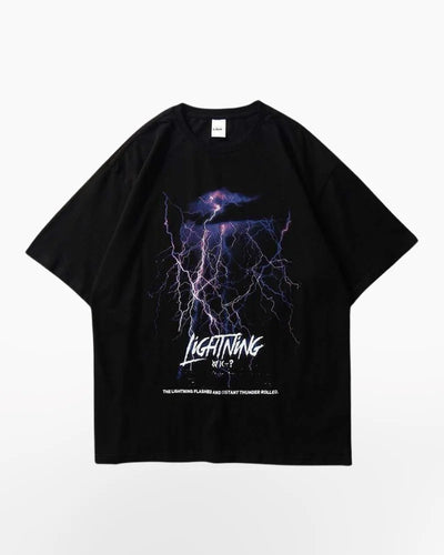 Techwear Black Lightning Shirt