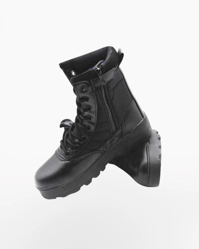Techwear Black Tactical Side Zip Boots