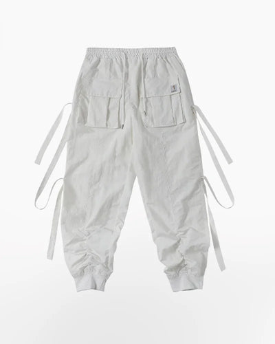 Techwear Streetwear White Pants